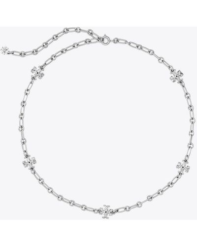 Tory Burch Roxanne Chain Delicate Necklace - Metallic