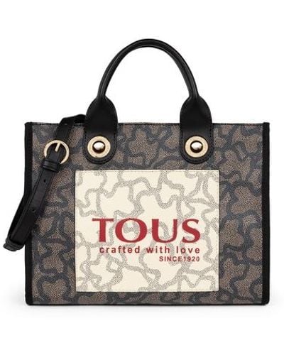 Tous Medium Multi-black Amaya Kaos Icon Shopping Bag