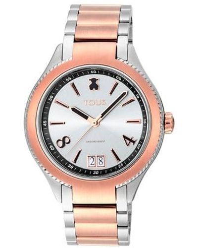Tous Two-tone Rose/steel Ip St Watch - Multicolor