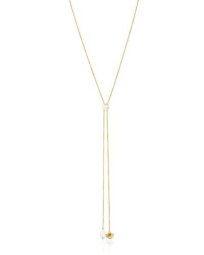 Tous Silver Vermeil Sea Vibes Necklace With Pearl - Metallic