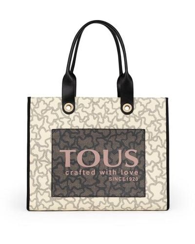Tous Black Leather New Berlin Cardholder - Natural