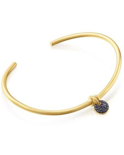 Tous Silver Vermeil Luah Luna Bracelet With Sapphires - Metallic