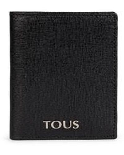 Tous Small Black Leather New Berlin Wallet