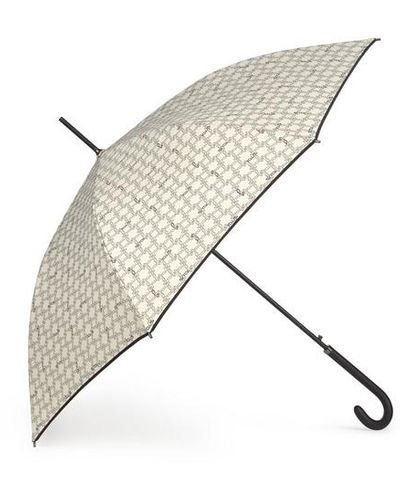 Tous Large Beige Logogram Umbrella - Natural