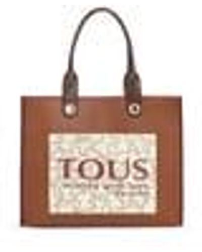 Tous Large Multi-brown Amaya Kaos Icon Shopping Bag - Pink