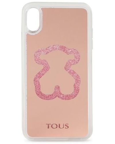 Tous Delray Iphone Xs Max Glitter Mirror Pink Mobile Case
