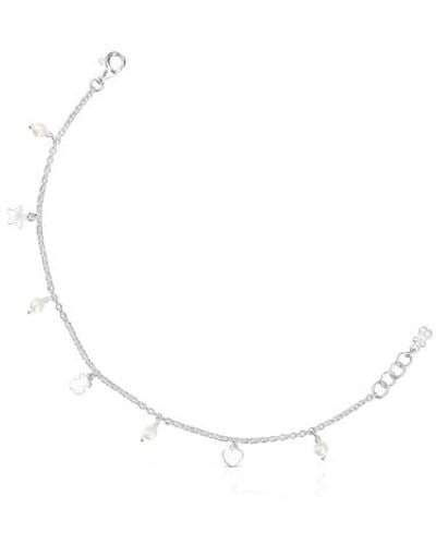 Tous Silver And Pearls Cool Joy Bracelet - Metallic