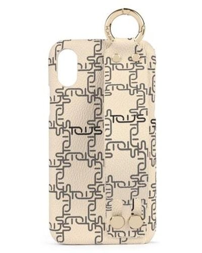 Tous Beige Logogram Delray Iphone X/xs Cell Phone Case - Natural