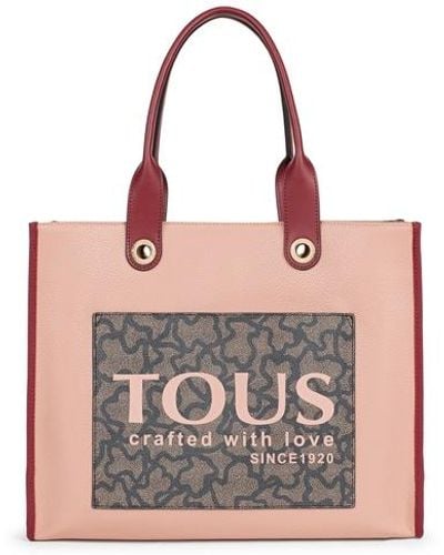 Tous Large Pink Amaya Kaos Icon Shopping Bag - Multicolor