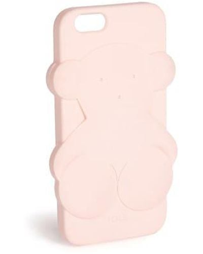 Tous Rubber Bear Cell Phone Cover - Pink