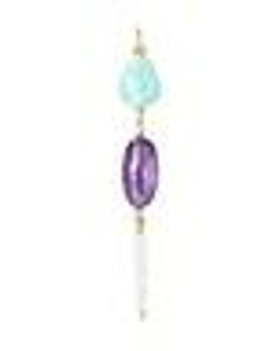 Tous Gold Luz Pendant With Gemstones And Pearl - Multicolor
