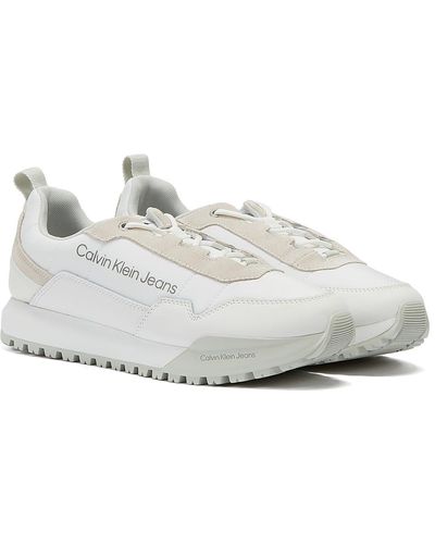 Calvin Klein Toothy runner laceup low baskets hes - Blanc