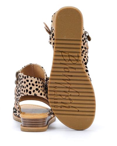 Blowfish Butterfly Women's Leopard Sandals - Brown