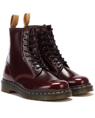Dr. Martens 1460 Vegan Lace Up Boots - Red