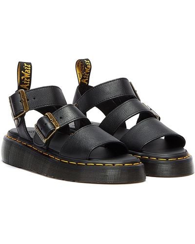 Dr. Martens Gryphon Platform Gladiator Sandals - Black