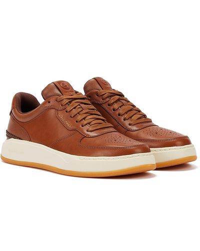 Cole Haan Grandpro Crossover Sneaker British Tan/Ivory Sneakers Leather - Brown