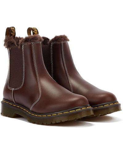 Dr. Martens 2976 Leonore Pull-up Women's Boots - Brown