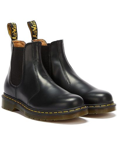 Dr. Martens Smooth 2976 - Leather Chelsea Boots - Black