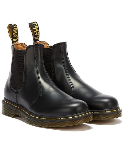 Dr. Martens 2976 Smooth Leather Ys Boots - Black