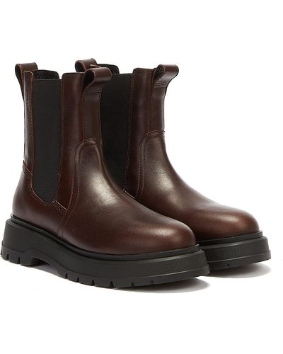 Vagabond Shoemakers Jeff Chlesea Java Boots - Brown