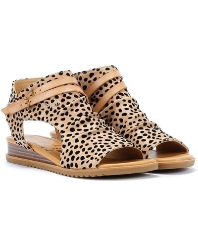 Blowfish Butterfly Women's Leopard Sandals - Brown
