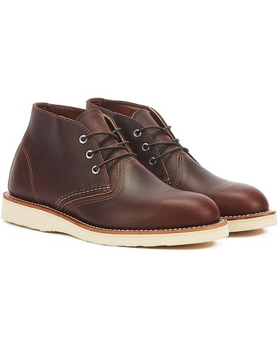 Red Wing Red Wing Chukka Bottes - Marron