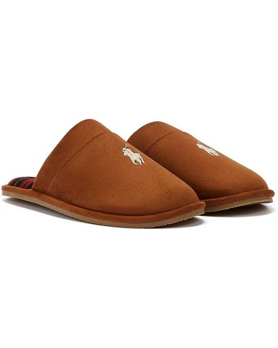 Ralph Lauren Klarence Chaussons à priser - Marron