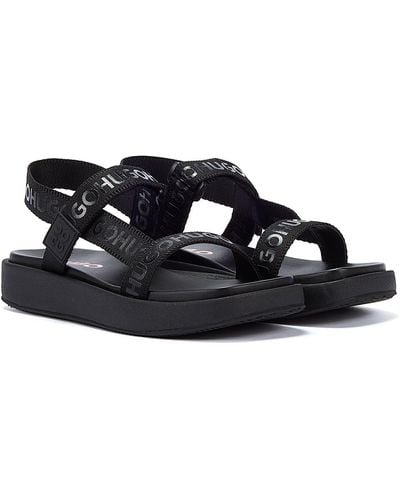 HUGO Emma Strap Women's Sandals - Black