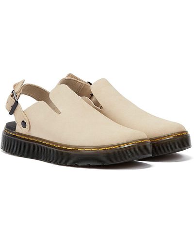 Dr. Martens Carlson Suede Mules - Natural