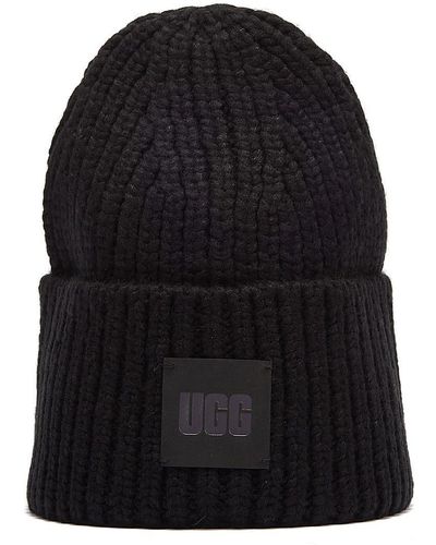 UGG Rib knit e mütze - Schwarz