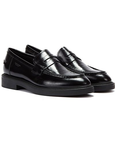 Vagabond Shoemakers Alex Polished Leather Loafers - Black