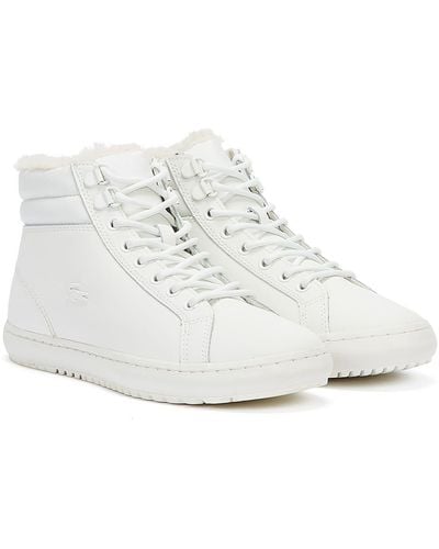 Lacoste Straightset thermo 419 1 baskets - Blanc
