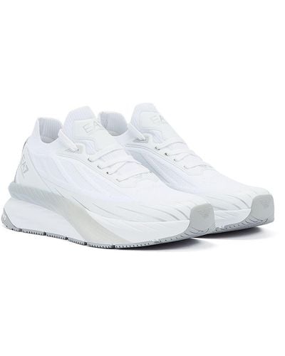 EA7 Crusher Sonic Knit Men's Trainers - White