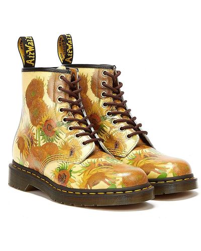 Dr. Martens Dr. martens x national gallery 1460 sunflowers stiefel - Gelb