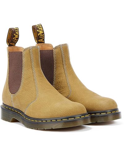 Dr. Martens 2976 Nubuk- Und Veloursleder-Olivenstiefel - Braun