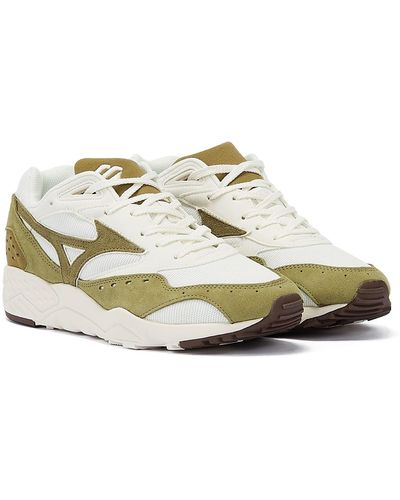 Mizuno Contender s Olive Wildleder Sneakers - Mettallic