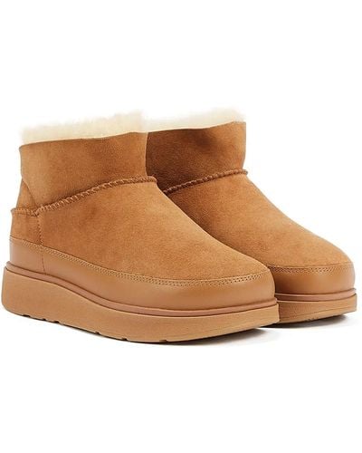 Fitflop Ultra Mini Tan Boots - Brown