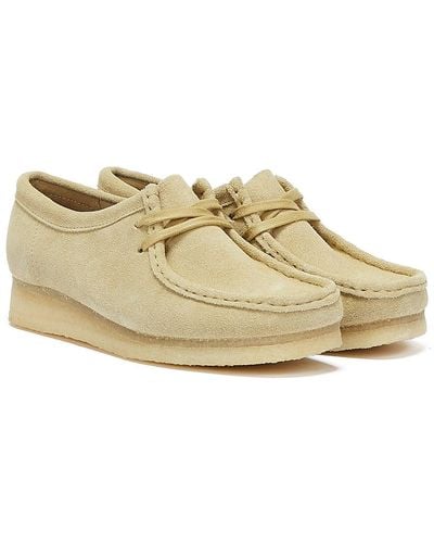 Clarks Wallabee wildleder schuhe - Weiß