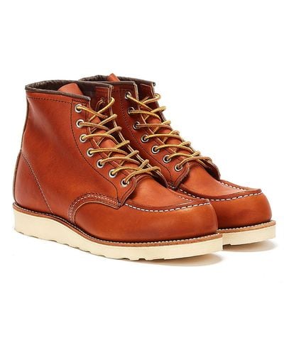 Red Wing Bottes à talons compensés 6 pouces Moc Legs - Marron