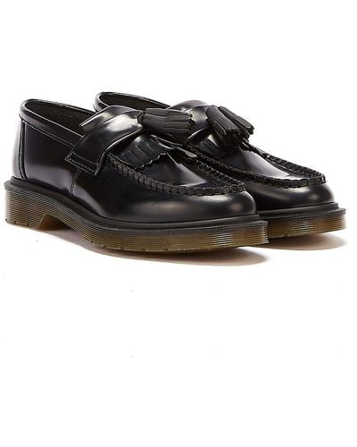 Dr. Martens Adrian Polished Smooth Leather Loafers - Black