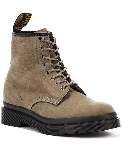 Dr. Martens 1460 Gemahlene Nubuk Wp Stiefel - Braun