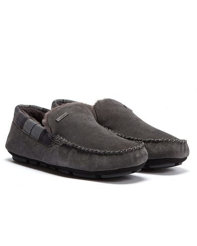 Barbour Monty Slippers - Grey
