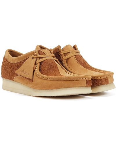 Clarks Wallabee Men's Tan Leather Shoes - Brown