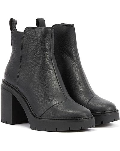 TOMS Rya Leather Women's Boots - Black