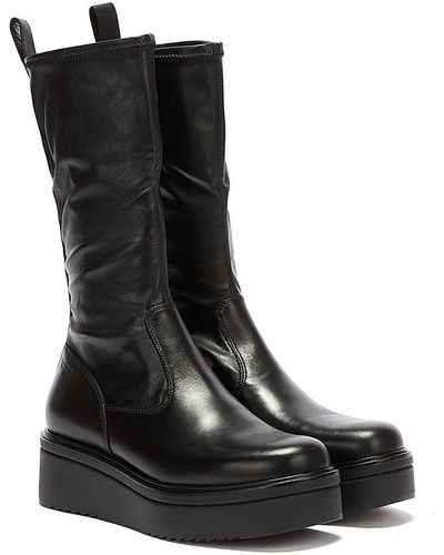 Vagabond Shoemakers Tara Leather Long Boots - Black