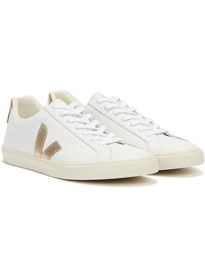 Veja Esplar Leather Trainers - White