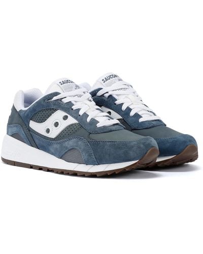 Saucony Shadow 6000 Navy/white Trainers - Blue