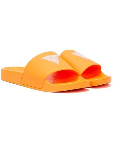 Guess Beach Slippers Slides - Orange