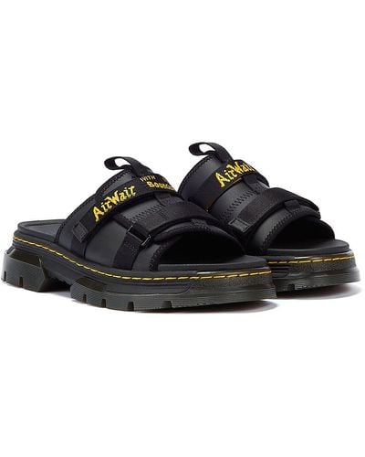 Dr. Martens Ayce Ii Mule Tract Milled Sandals - Black