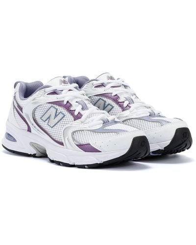 New Balance 530 /purple Sneakers - White
